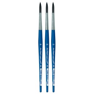 da Vinci FORTE BASIC Student Brush, Synthetic, Acrylic, Round, Series 393, Size 10, Pack of 3 - 1 of 3