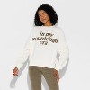 Women's Sourdough Fleece Graphic Sweatshirt - White - 2 of 3