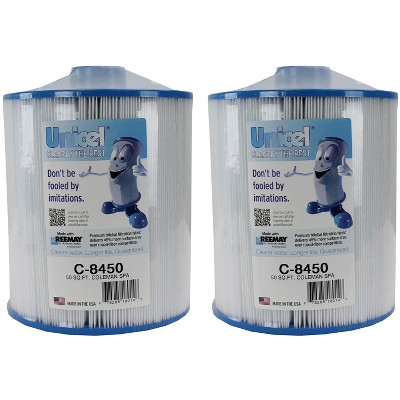 2) Unicel C-8450 Spa Replacement Cartridge Filters 50 Sq Ft Coleman/Maax PCS50N