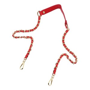 Unique Bargains Metal Corrosion-Resistant PU Leather Purse Flat Chain Strap - 1 of 4