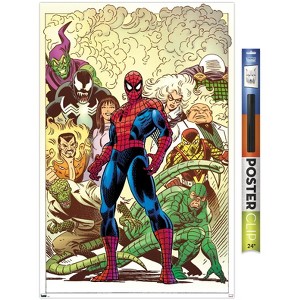 Trends International Marvel Comics Spider-Man - The Amazing Spider-Man #1 Unframed Wall Poster Print Black Clip Bundle 22.375" x 34" - 1 of 4