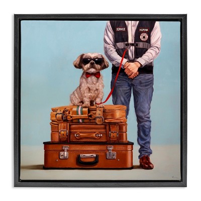 Stupell Industries Funny Service Human Dog, 25" x 25"