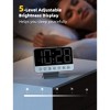 Aoibox Digital Alarm Clock with Large Bold Numbers, 5 Brightness Levels, 5 Alarm Sounds, 8-Color Night Light, USB Charging Port, Easy to Read - 4 of 4