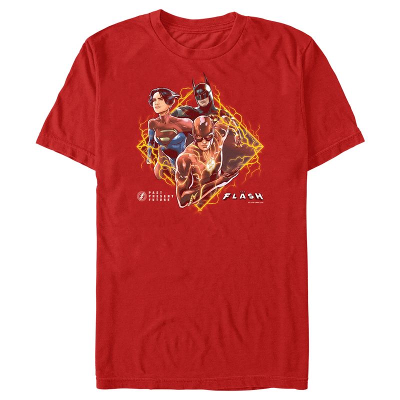 Men's The Flash Past, Present and Future Superheroes T-Shirt, 1 of 6