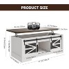 Lift Top Coffee Table 47.2", Storage Shelf Hidden Compartment, Adjustable Shelf, Lift Tabletop Dining Center Table for Home Living Room Office - 2 of 4