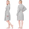 PAVILIA Short Robes for Women, Plush Soft Bathrobe Womens Lightweight, Fluffy Fuzzy Robe Knee Length, Shower Spa - 2 of 4