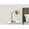 Monarch Specialties Lighting 19inchH Table Lamp Gold Metal Gold Shade Contemporary - 2 of 4
