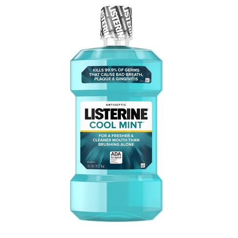 Listerine Cool Mint Antiseptic Mouthwash Oral Care And Breath Freshener 50 7 Fl Oz Target