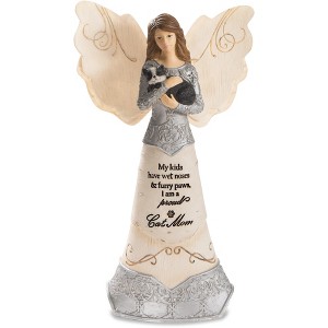 Pavilion Gift Company - Cat Mom - 6" Angel Holding Cat - Decorative Objects - 1 of 4