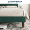 Platform Bed Frame with Headboard, Comfy Corduroy Upholstered Bed Frame, No Box Spring Needed, Noise Free & Easy to Assemble for Apartments - 2 of 4