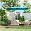 Tangkula 10 FT Patio Offset Umbrella w/ X-shaped Base Infinite Tile & 360° Rotation - 4 of 4