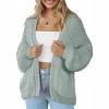 Clearlove Women's Cardigan Soft Pocketed Long Sleeves Casual Knitted Open Front Cardigans Lightweight Sweaters - 2 of 4