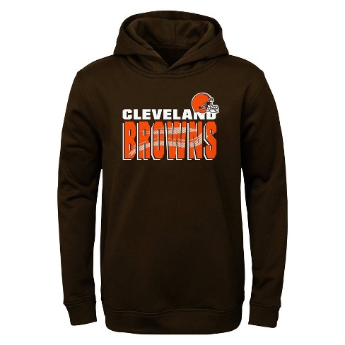 NFL Cleveland Browns Toddler Boys' Poly Fleece Hooded Sweatshirt - 3T