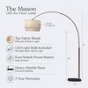 Brightech Mason Mid-Century (Includes LED Light Bulb) Marble Base Arc Floor Lamp Oil-Brushed Bronze - 3 of 4