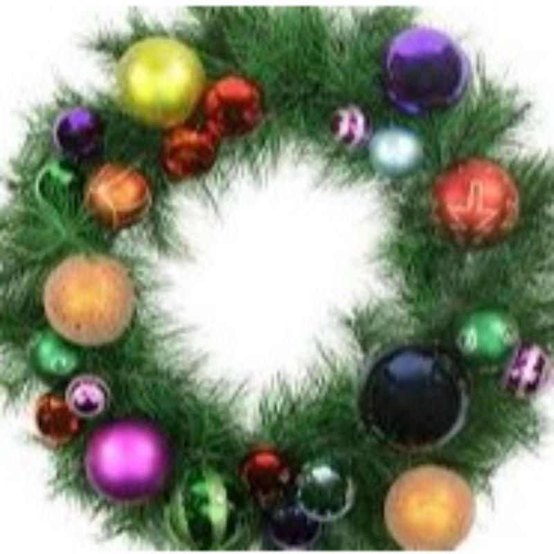Northlight Ornaments and Artificial Pine Christmas Wreath - 24" - Multicolor - Unlit, 4 of 5