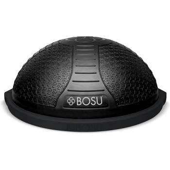 BOSU NexGen Home Fitness Exercise Gym Strength Flexibility Balance Ball Trainer with Rubberized Non Skid Surface and Hand Air Pump, Black