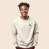 Dalix Alien Embroidered Fleece Crewneck Long Sleeve Sweatshirt Mens - 2 of 4