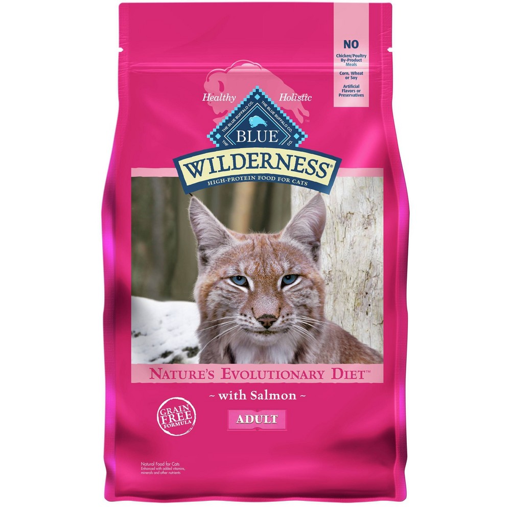 Blue Buffalo Wilderness Grain Free Salmon Adult Premium Dry Cat Food - 4lbs