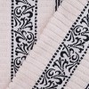 100% Cotton Medium Weight Floral Infinity Trim 3 Piece Bathroom Towel Set by Blue Nile Mills - 4 of 4