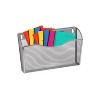 YBM Home 13" x 8.5" x 4" Steel Mesh Single Pocket Wall Mount File Organizer - 3 of 4
