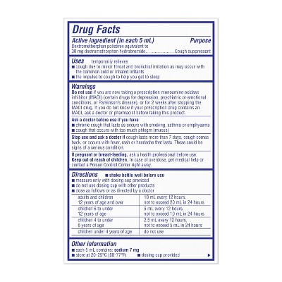 Delsym 12 Hr Cough Relief Liquid - Dextromethorphan - Grape - 3 fl oz, image 2 of 11 slides