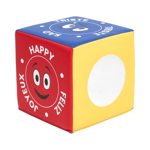 Ecr4kids Softzone Emotion Cube With Mirror, Assorted : Target