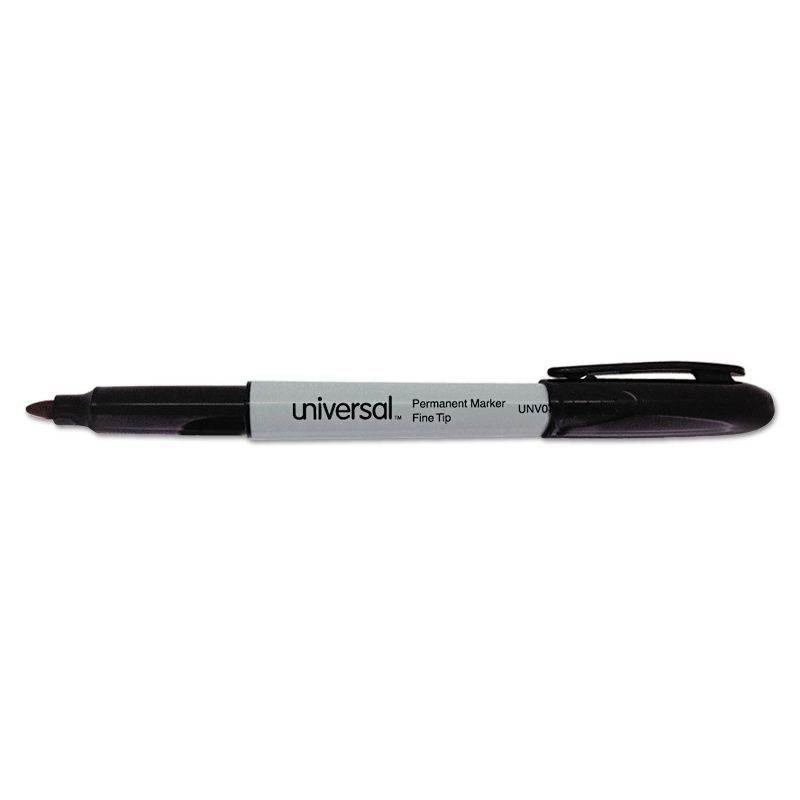 Universal Pen-Style Permanent Marker Bullet/Fine Point Black 36/Pack 07070, 2 of 10