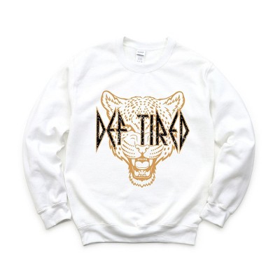 Simply Sage Market Women's Graphic Sweatshirt Def Tired Cheetah