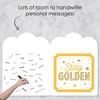 Big Dot of Happiness Golden Birthday - Happy Birthday Giant Greeting Card - Big Shaped Jumborific Card - 16.5 x 22 inches - 3 of 4