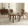 Infurnic Desks Round Dining Table, Brown, 42"*30"*42" - 2 of 4