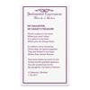Black Bow Jewelry Sterling Silver & CZ My Daughter, My Heart's Treasure Necklace, 18 In. - 3 of 4