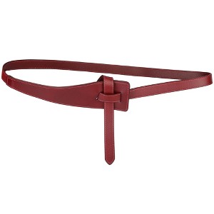 INSPIRE CHIC Women's Faux Leather Tie a Knot No Buckle Belts - 1 of 4