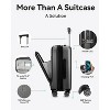 LUGGEX Carry On 20 Inch Luggage Expandable Polycarbonate Hard Shell Suitcase with USB Port, Charcoal Metallic - 4 of 4