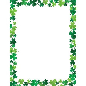 Great Papers! 80ct Jolly Shamrock Letterhead White: Stationery Paper for St. Patrick's Day, Uncoated, 8.5 x 11 Inches, 80 Sheets - 1 of 3