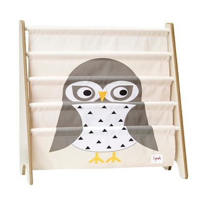 3 Sprouts Kids Bookcase, Toddler Bookshelf - Owl
