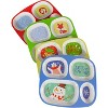 4E's Novelty Christmas Dinnerware Set: 4 BPA-free melamine plates for kids, festive and sectional, dishwasher safe. Perfect for holiday meals! - 2 of 4