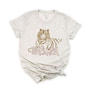 Simply Sage Market Women's Dreamer Tiger Short Sleeve Graphic Tee - 1 of 4