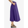 Jessica London Women's Plus Size Soft Ease Midi Skirt - 4 of 4
