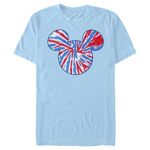 Men's Mickey & Friends Fourth of July Tie-Dye Mickey Logo T-Shirt - 1 of 4