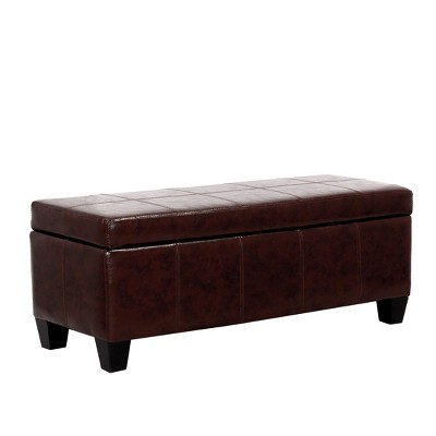 WestinTrends 42" Storage Ottoman Bench for Living Room Bedroom