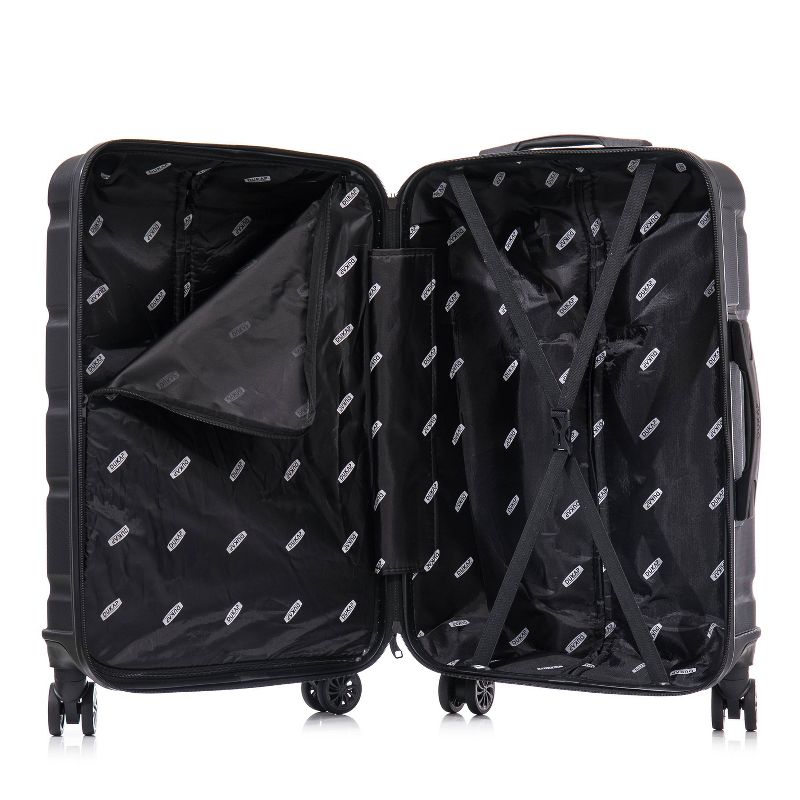 DUKAP Sense Lightweight Hardside Medium Checked Spinner Suitcase - Black, 5 of 18