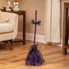 Northlight Animated Witches Broom Halloween Decoration - 29" - Purple and Black - 3 of 4