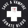 Womens Save A Vampire Donate Blood T Shirt Funny Sarcastic Halloween Night Tee - Crazy Dog Women's T Shirt - 2 of 4