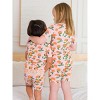 RuffleButts SoftSnooze Big Girls Ruffle Short Sleeve Pajama Set - 3 of 4