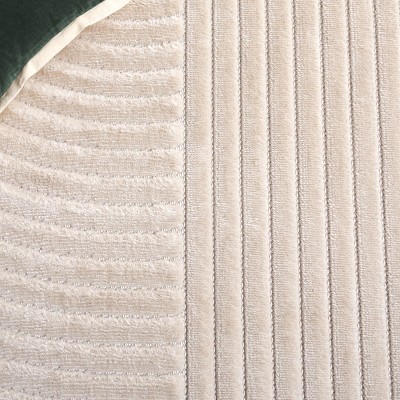 Beige Geometric 8' x 10' Synthetic Easy Care Area Rug