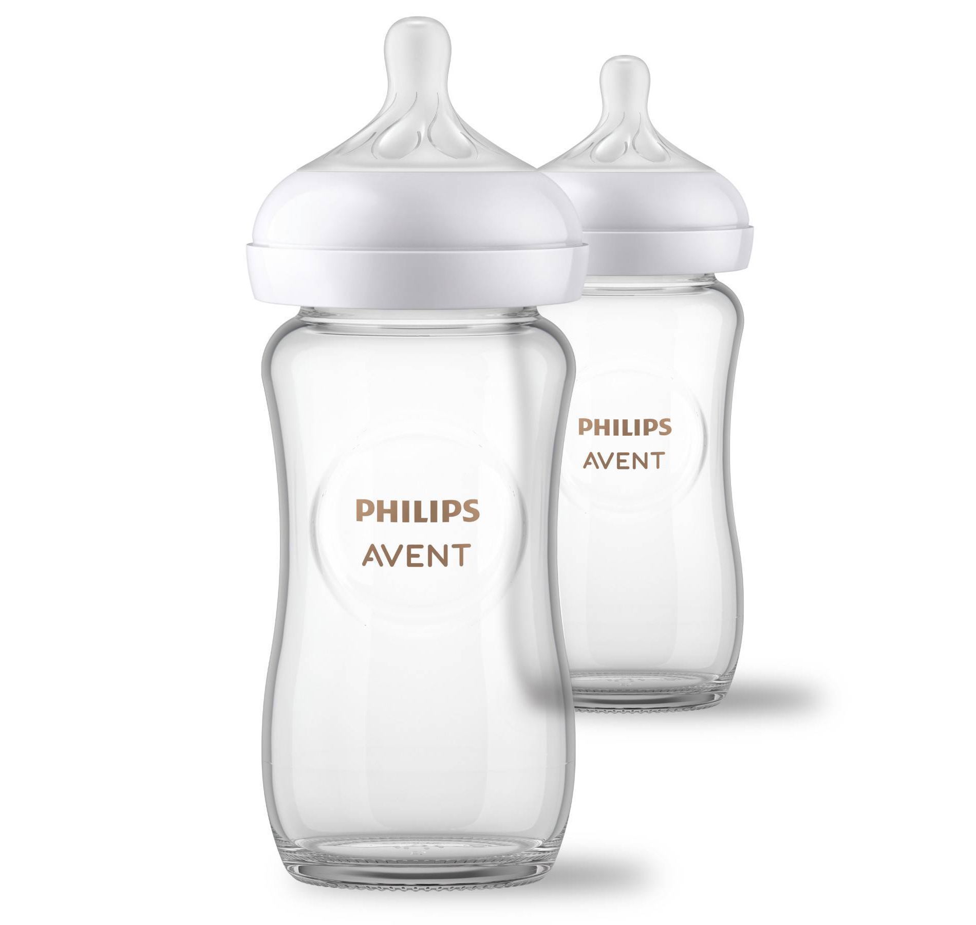 Philips Avent Natural Glass Baby Bottles with Response Nipples