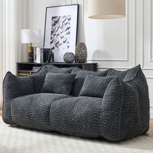 CAVINAS Bean Bag Chair with High Resilience Foam Oversized Lazy Sofa Chair Floor Chair for Dorm, Apartment, Living Room - 1 of 4