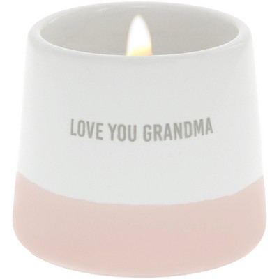 Pavilion Gift Company - Love You Grandma - 2 oz - 100% Soy Wax Reveal Candle Scent: Tranquility - Flame Candles