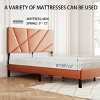 Platform Bed Frame Modern Upholstered Design with Under-Bed Storage for Bedroom Queen Size - 3irtyhousy - 3 of 4