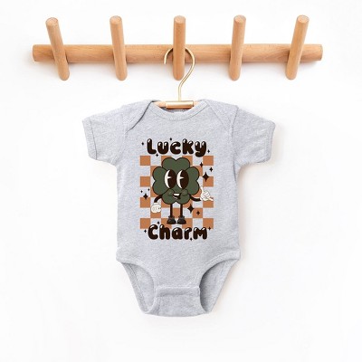 The Juniper Shop Lucky Charm Checkered Baby Bodysuit